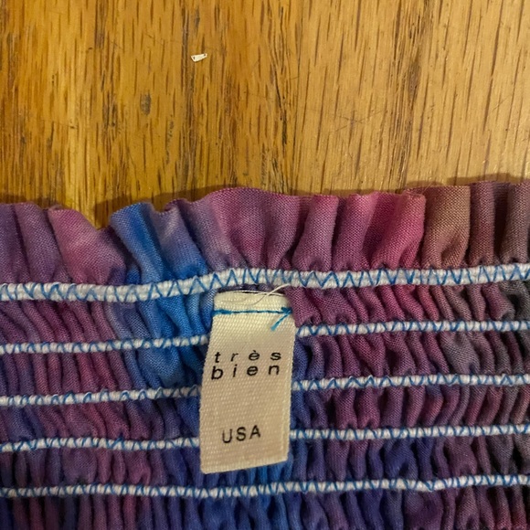 multi colored strapless top - Picture 5 of 5